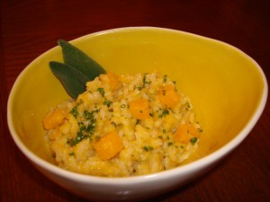Butternut Squash Risotto with Sage